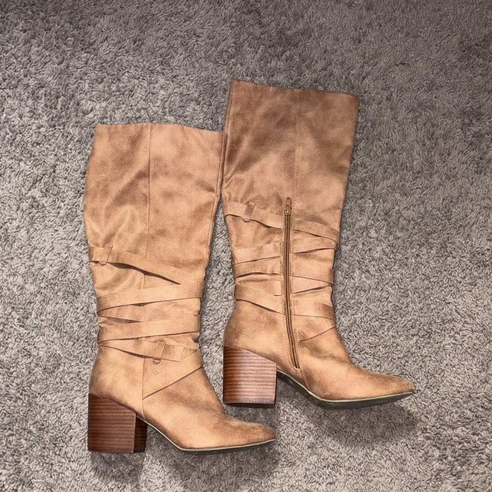 Report Tan Heeled Boots for Women